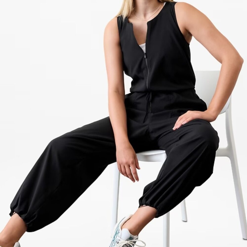 Athleta Flex Jumpsuit Black Size Small